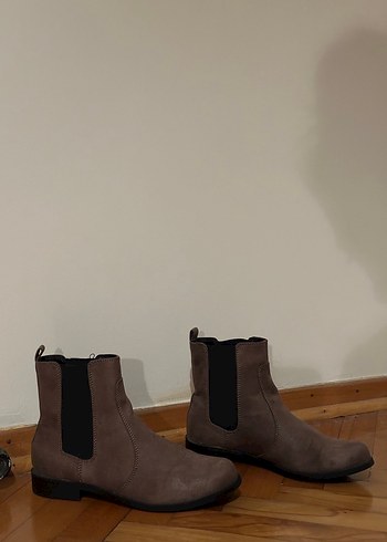 H&M Kahverengi Süet Kadın Bot