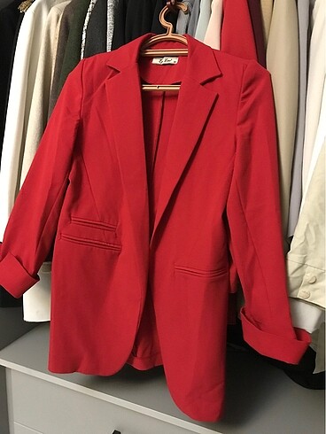 KIRMIZI BLAZER CEKET