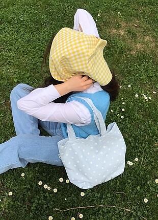 Sarı Pötikareli Bandana