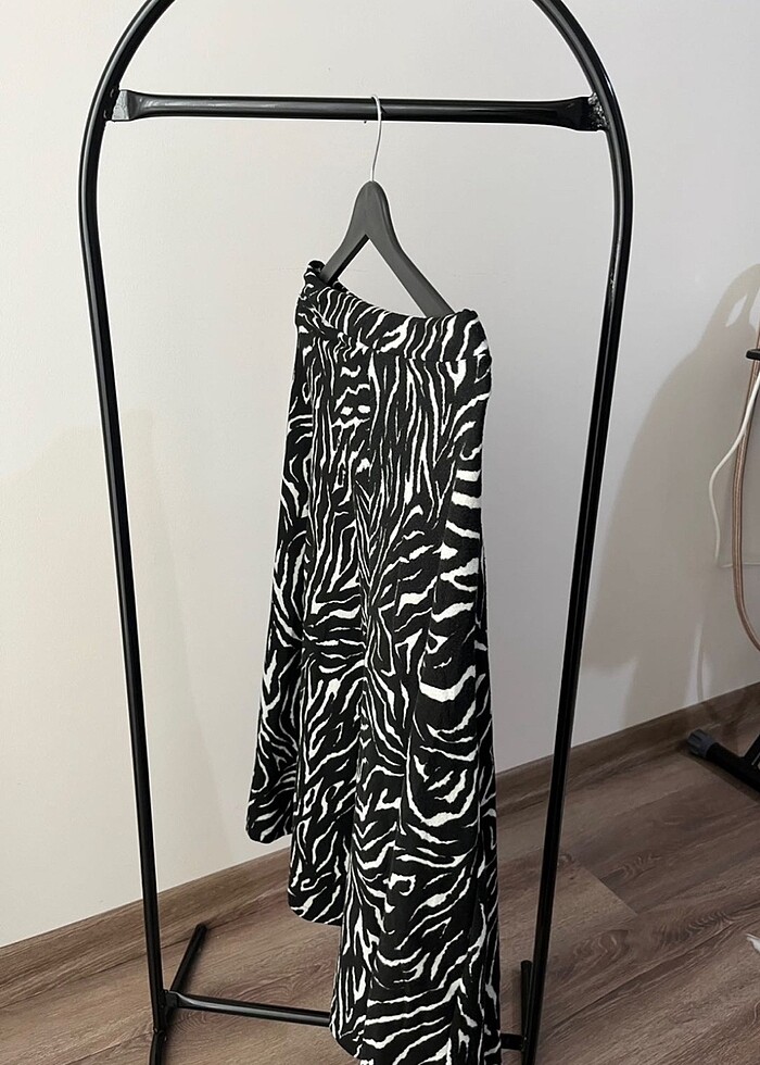 Zebra Desenli Kalın Etek - Görsel 5
