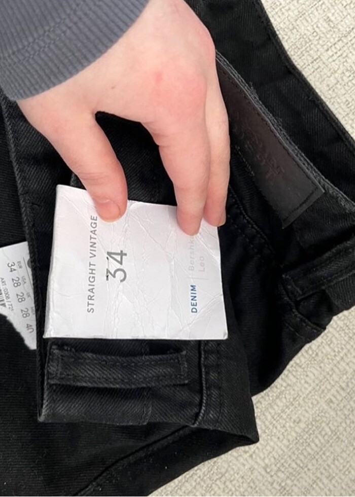 Bershka Siyah Jeans - Görsel 5