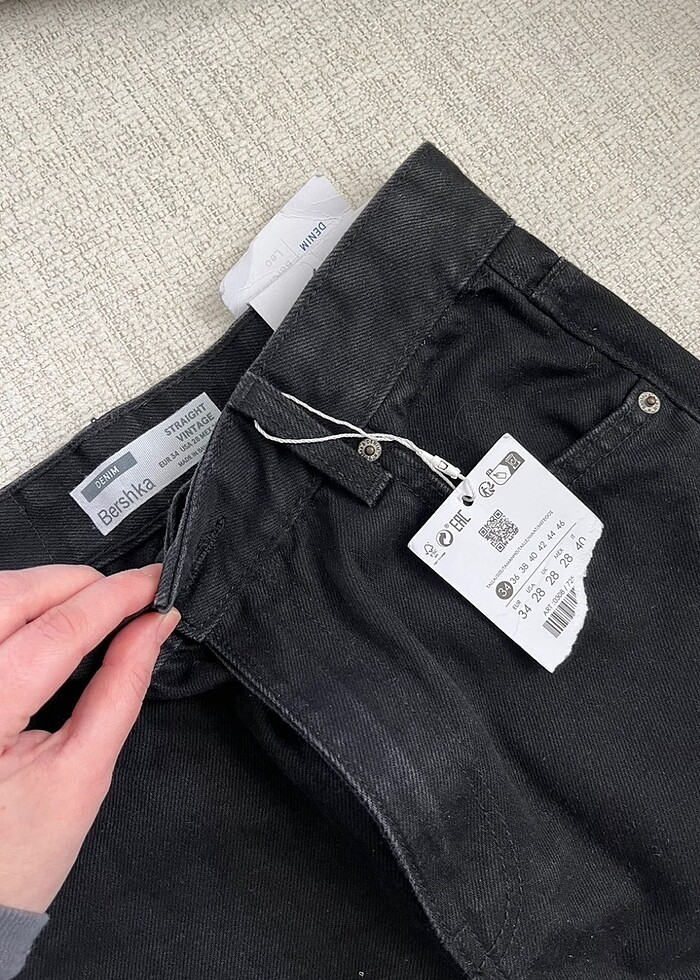 Bershka Siyah Jeans - Görsel 4