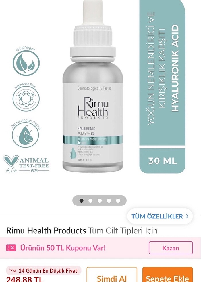 Hyaluranik Asit Serum - Görsel 3