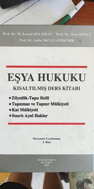 Eşya Hukuku 