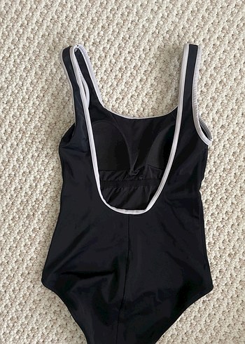 Düğmeli Siyah Kadın Mayo - Görsel 2