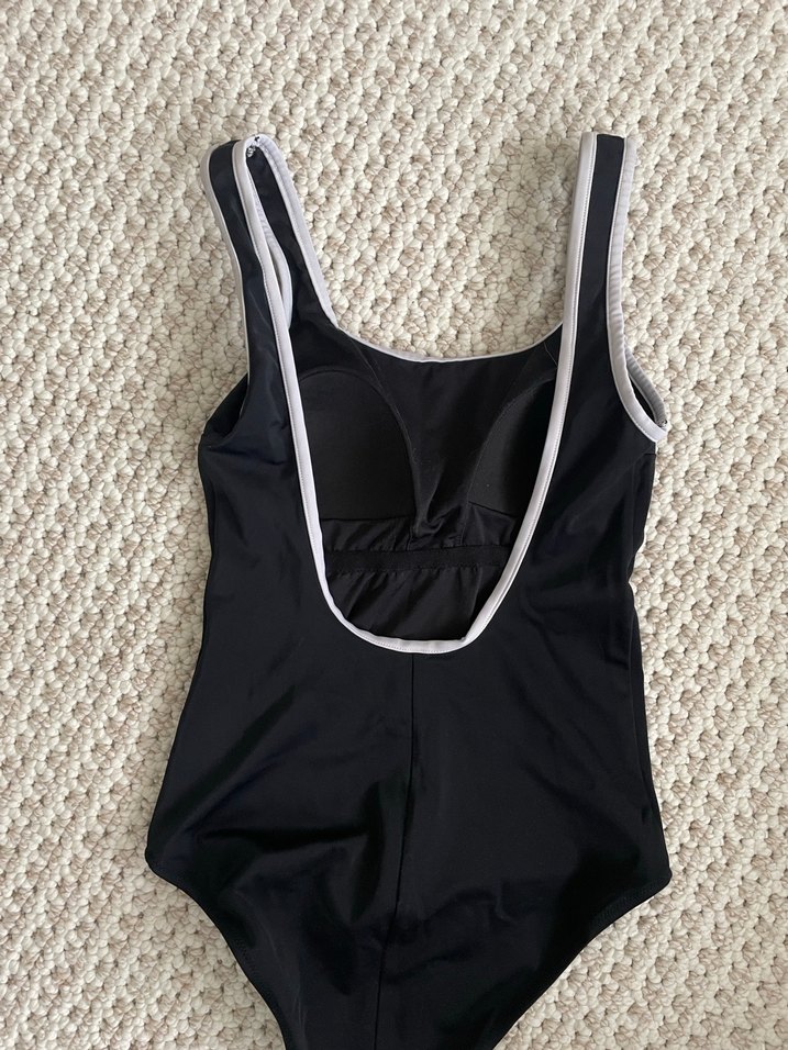 Düğmeli Siyah Kadın Mayo - Görsel 2