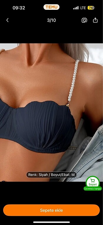 m Beden Bikini takımı