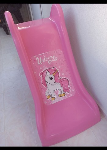 Pembe Unicorn Çocuk Kaydırağı