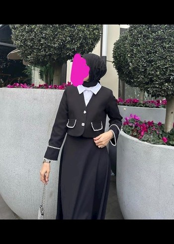 Trendyol & Milla Düğmeli Siyah Kadın Takım Elbise