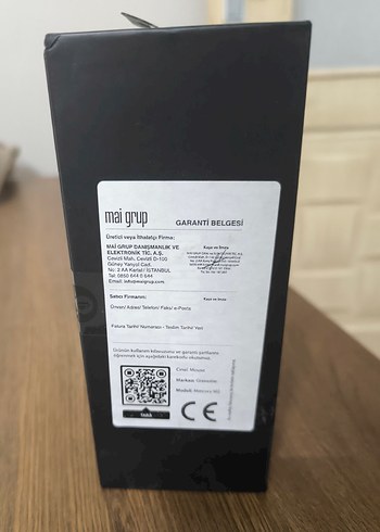 Beden GravaStar Mercury M2 RGB 26K DPI Optik Gaming Mouse, Kablosuz