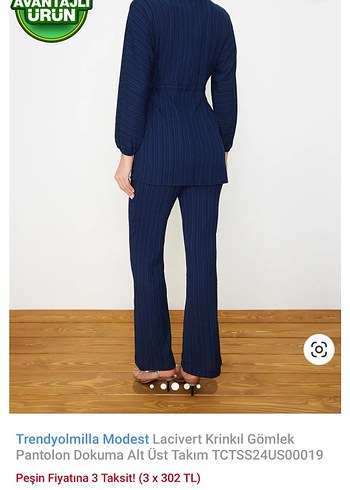 Tesettür pantolon gomlek takım - Görsel 2