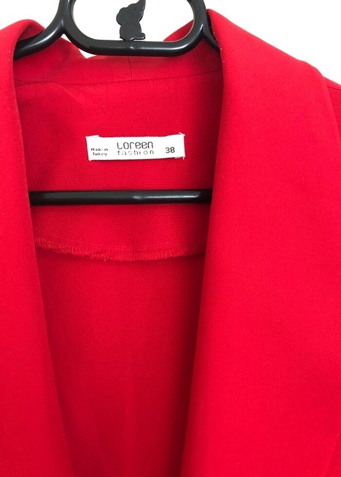 Uzun blazer ceket - Görsel 2