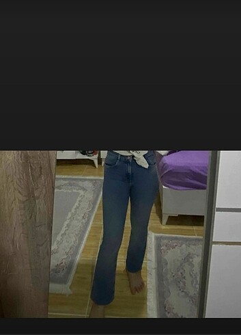 Flare jean pantolon - Görsel 6