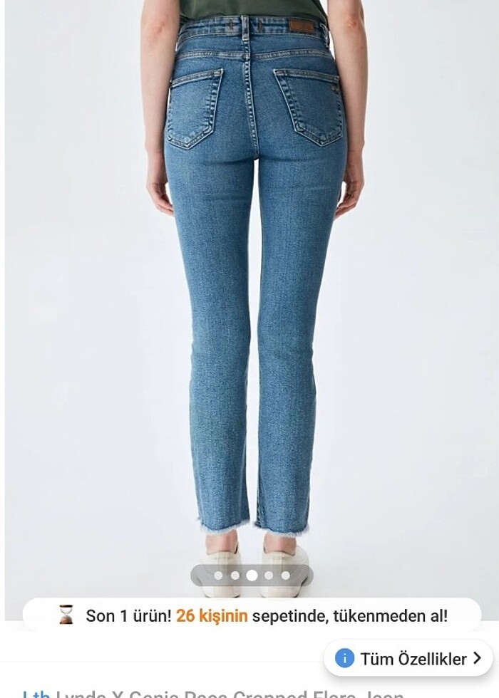 Flare jean pantolon - Görsel 5