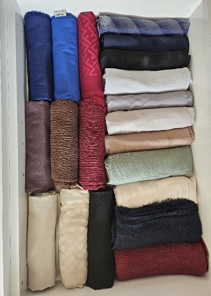 Gri jakar şal - Görsel 3