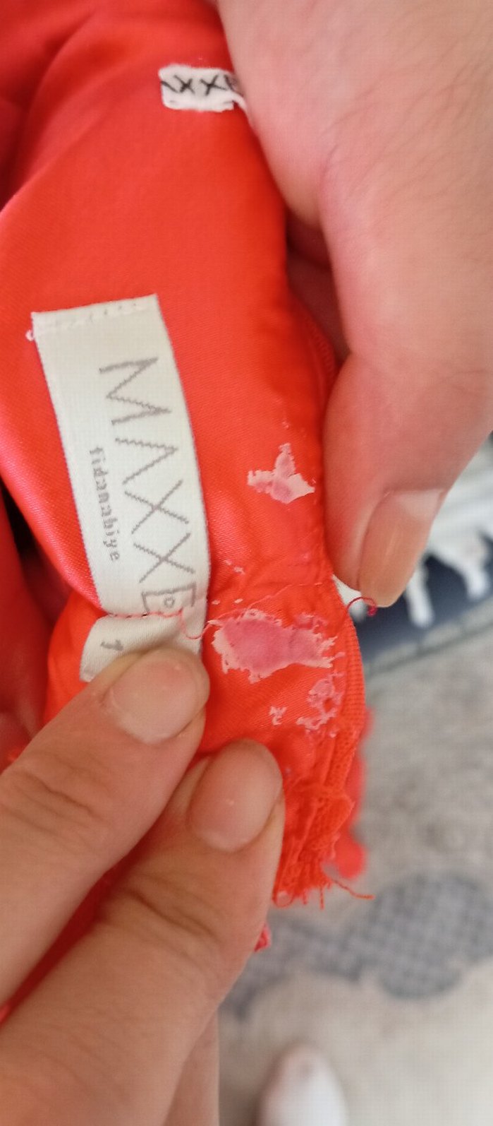 Drapeli Kırmızı Straplez Abiye Elbise - Görsel 5