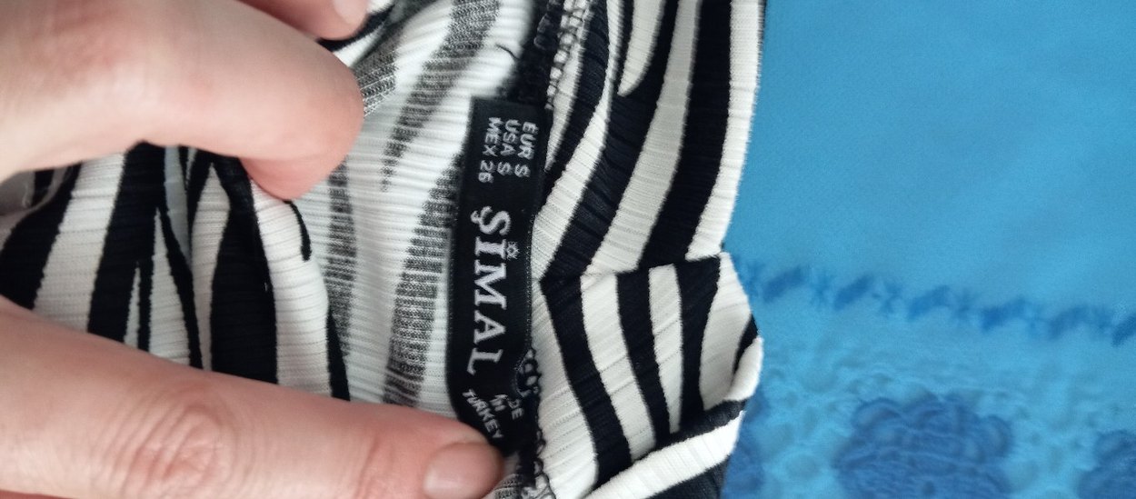 Zebra Desenli Deri Mini Bluz - Görsel 2