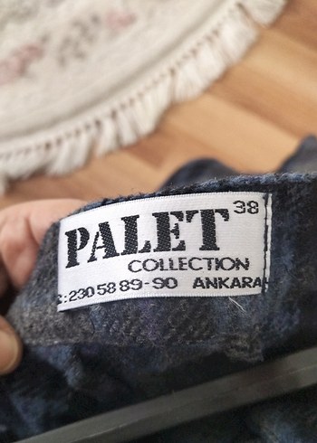 Gri Yün Midi Etek - Görsel 3