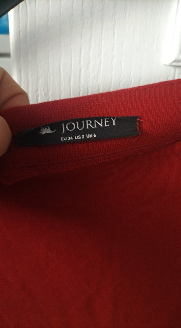 Düğmeli Kırmızı Tunik - Görsel 3