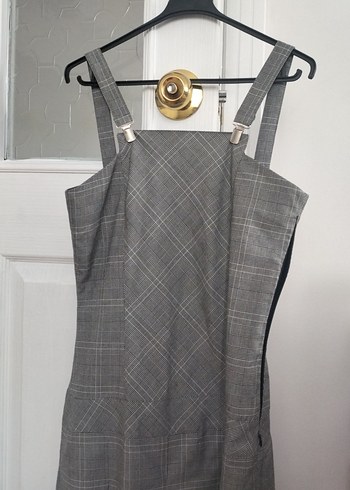 Gri Ekose Desenli Uzun Pilili etek - Görsel 2