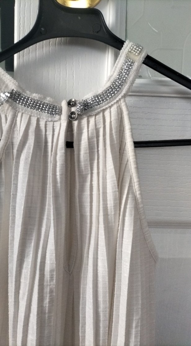 Pileli, Askısız, Uzun Kadın Abiye Elbise - Görsel 3