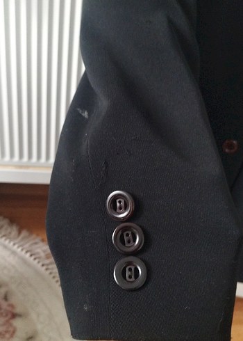 Siyah Düğmeli Kadın Ofis Blazeri - Görsel 2