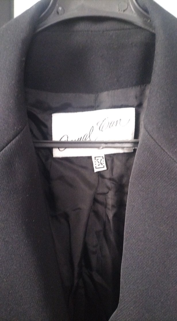 Siyah Düğmeli Kadın Ofis Blazeri - Görsel 4