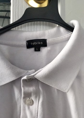 Erkek Beyaz Kısa Kollu Polo Yaka Tişört - Görsel 2