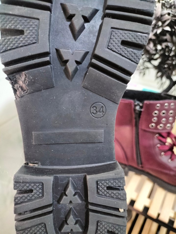 Bordo Tokalı Yüksek Topuklu Kız çocuk Bot - Görsel 3