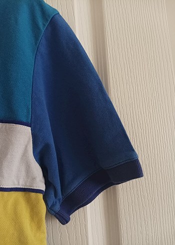 Renkli Düğmeli Polo Yaka Erkek Tişört - Görsel 4