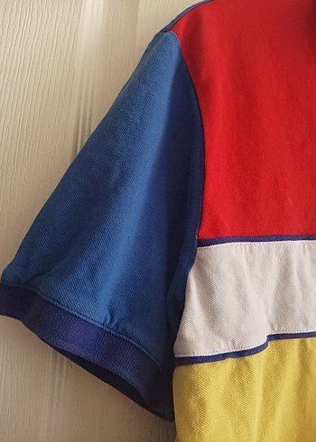 Renkli Düğmeli Polo Yaka Erkek Tişört - Görsel 3