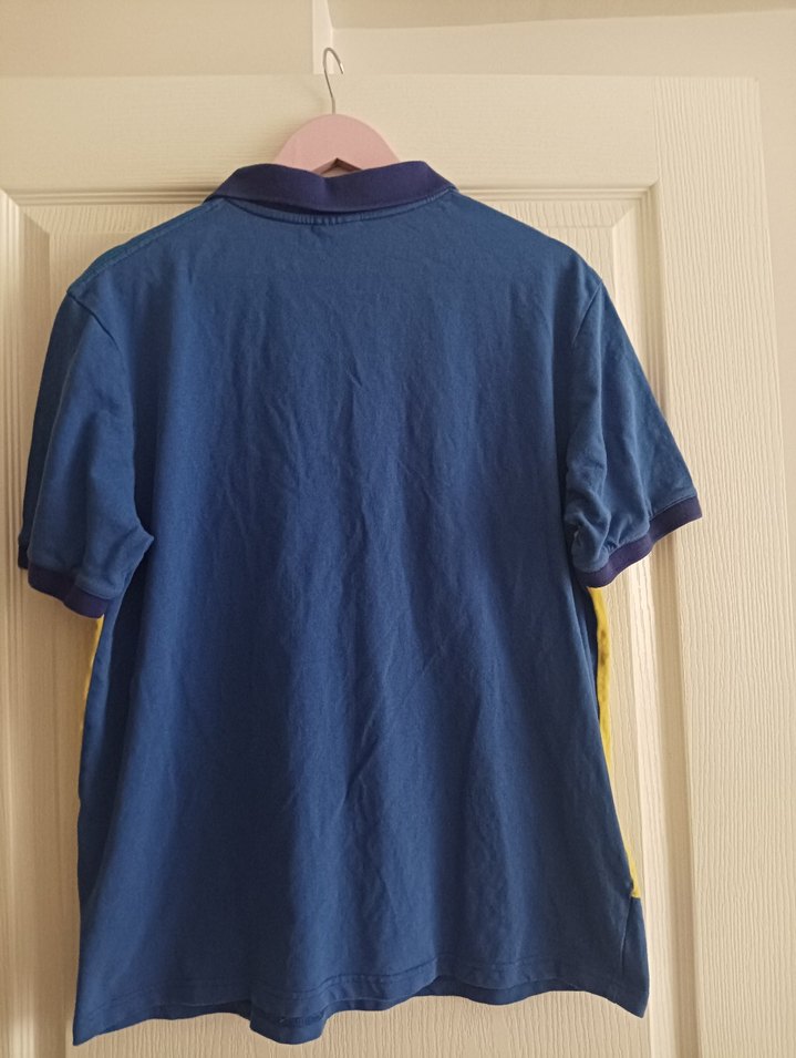 Renkli Düğmeli Polo Yaka Erkek Tişört - Görsel 5