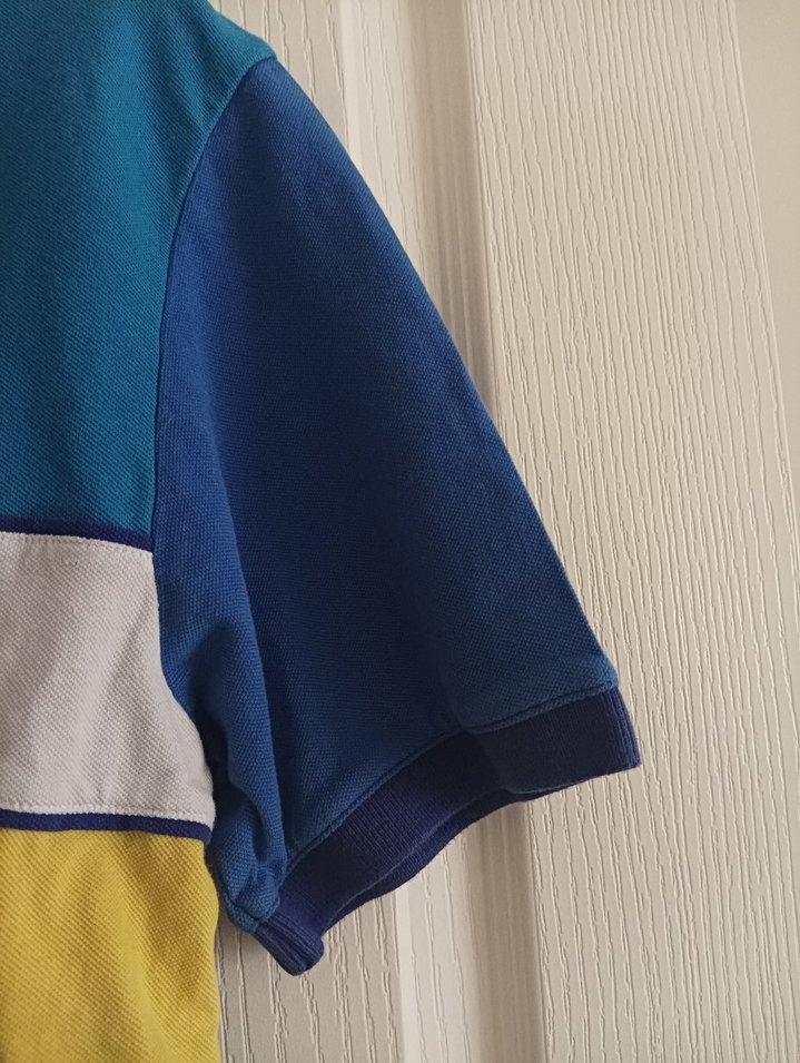 Renkli Düğmeli Polo Yaka Erkek Tişört - Görsel 4