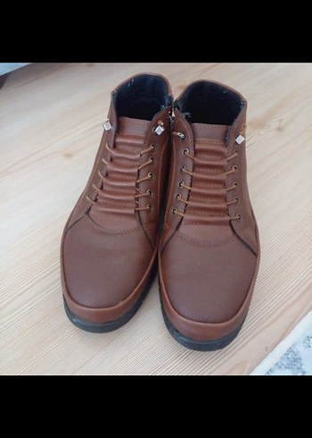 Deri Kahverengi Bağcıklı Erkek Bot - Görsel 2