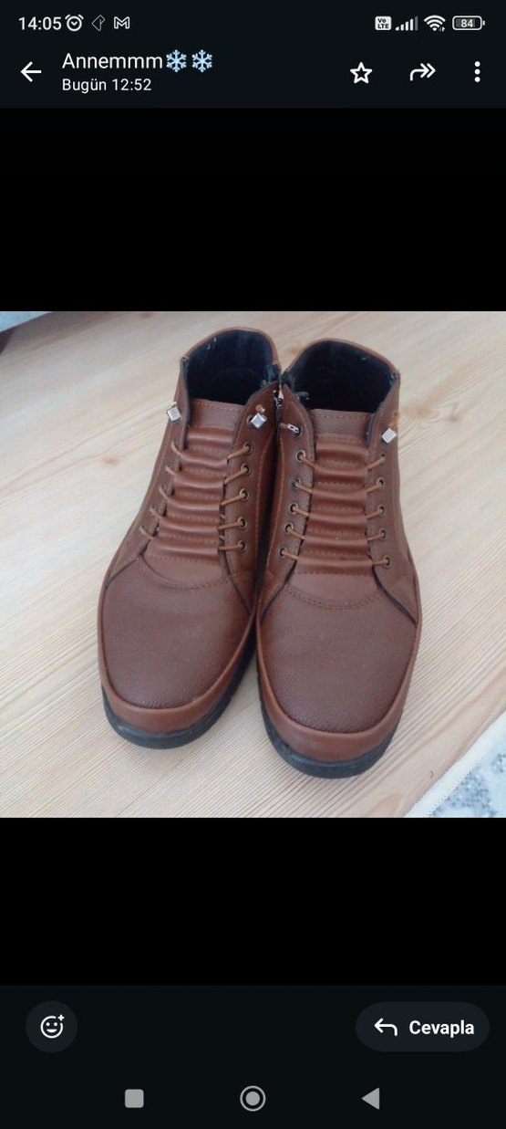 Deri Kahverengi Bağcıklı Erkek Bot - Görsel 2