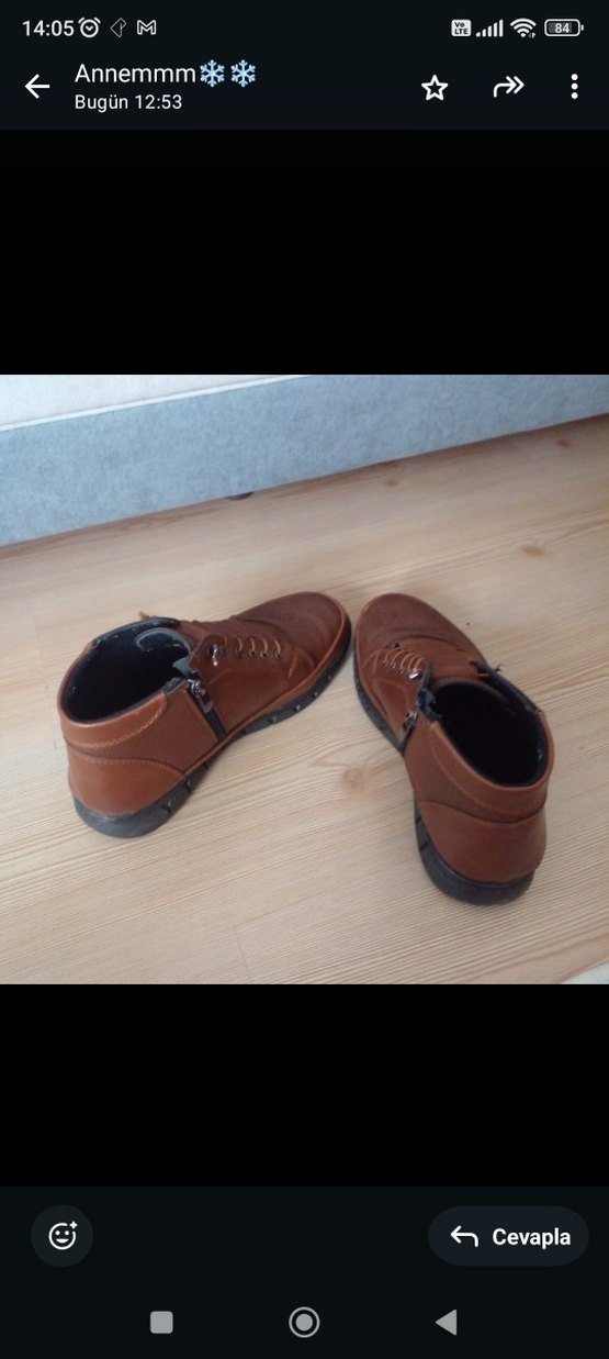 Deri Kahverengi Bağcıklı Erkek Bot - Görsel 4