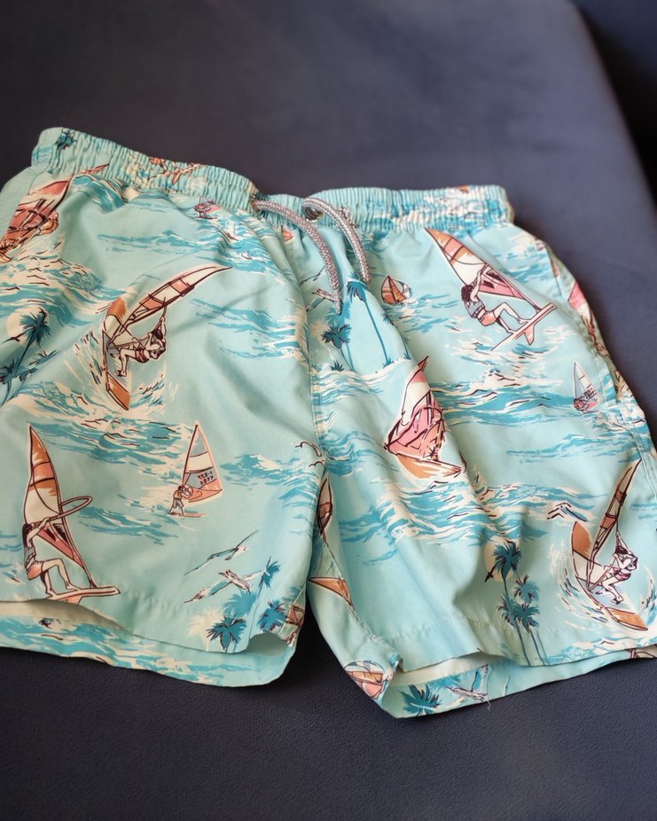 ayyıldız marka Mavi Baskılı Mini Erkek Deniz Şortu 14 yaş - Görsel 2