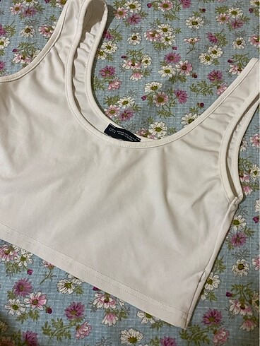 l Beden Crop (beyaz)