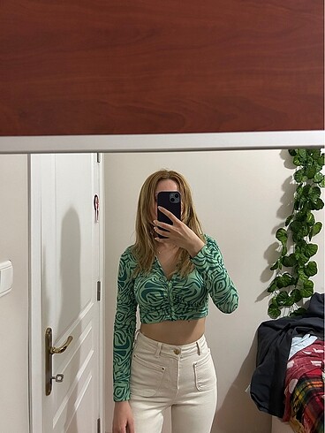 Diğer Holly Lolly Renkli Crop Bluz