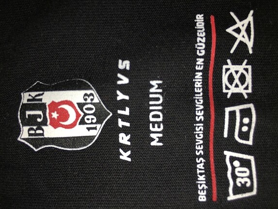 m Beden siyah Renk Orjinal Beşiktaş tshirt