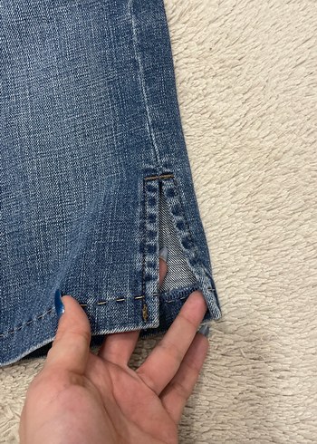 Mavi Denim Midi Kadın Etek vintage - Görsel 2