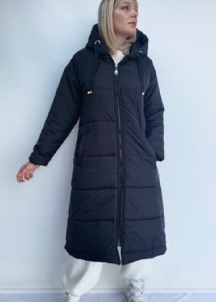 Siyah mont - Görsel 3