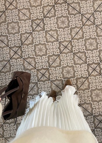 Kahverengi Süet Kadın Omuz Çantası - Görsel 2