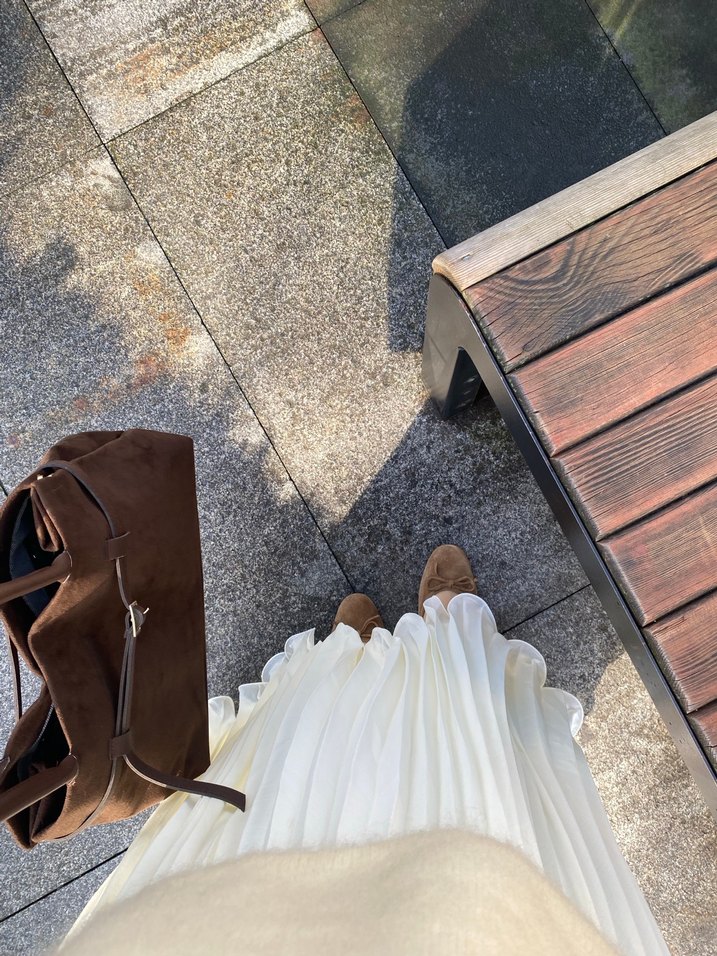 Kahverengi Süet Kadın Omuz Çantası - Görsel 4