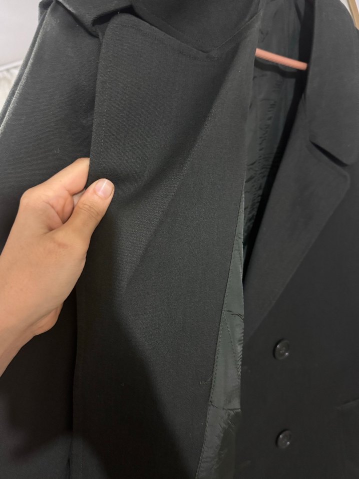 Kadın haki yeşili Uzun Klasik Trençkot - Görsel 4