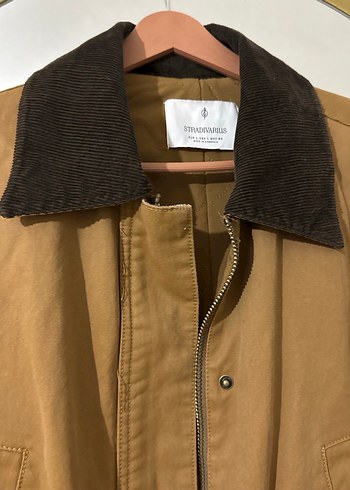 Stradivarius Çok Cepli Mumlu Görünümlü Parka - Görsel 8