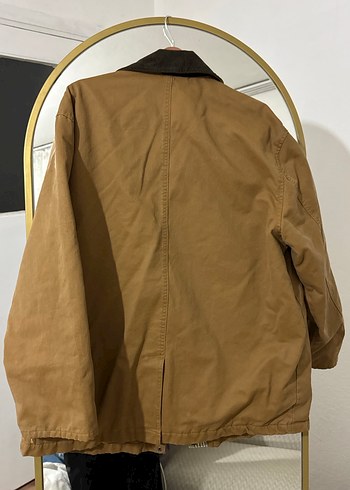 Stradivarius Çok Cepli Mumlu Görünümlü Parka - Görsel 9