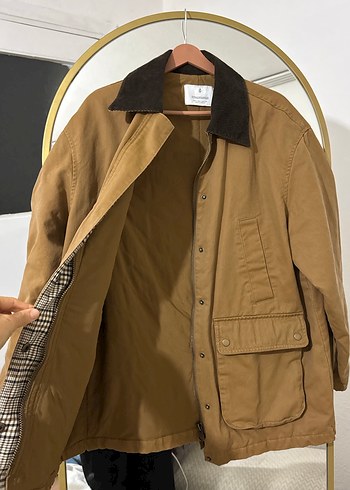 Stradivarius Çok Cepli Mumlu Görünümlü Parka - Görsel 5