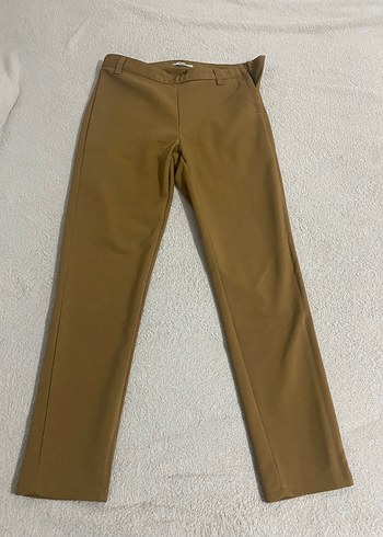 Collezione Camel Tonlarinda Duz Kesim Pantolon