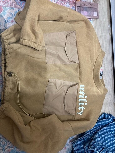 Büzgülü sweatshirt
